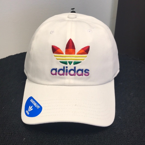 pride adidas hat